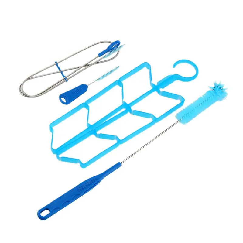 4pcs/set Portable Hydration Pack Water Bladder Bag Cleaning Kit Outdoor Camping Cycling Water bag Cleaning Tube Brush Drying