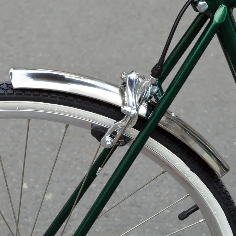 700C Stainless Steel Mudguard City Retro Bike Fender Fixed Gear Bicycle Silver Front Rear Fenders
