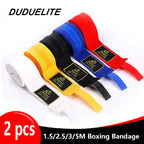 2 Rolls 1.5/2/3/5M Cotton Boxing Bandage Sports Strap Sanda Kick Boxing MMA Hand Gloves Wraps Belt Boxing Sports Wraps Bandage