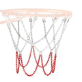 Stainless Steel Basketball Net Heavy Duty Metal Chain Replacement With 12 Hooks Rustproof Basketball Hoop Replacement Ordinary