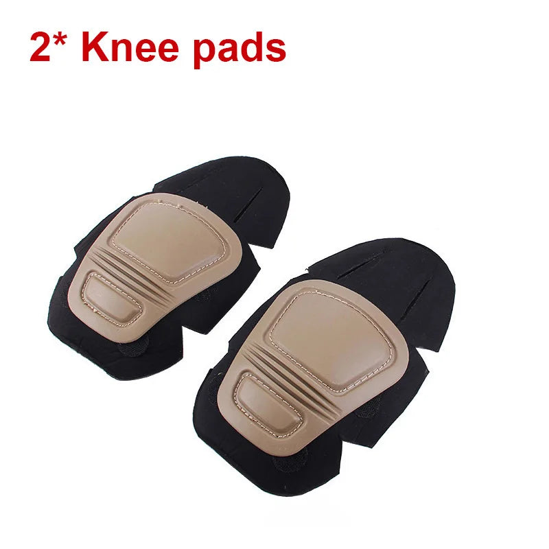 Tom's Hug G2 G3 Frog Suit Knee Pads Tactical Elbow Support Paintball Airsoft Kneepad Interpolated Knee Protector Set