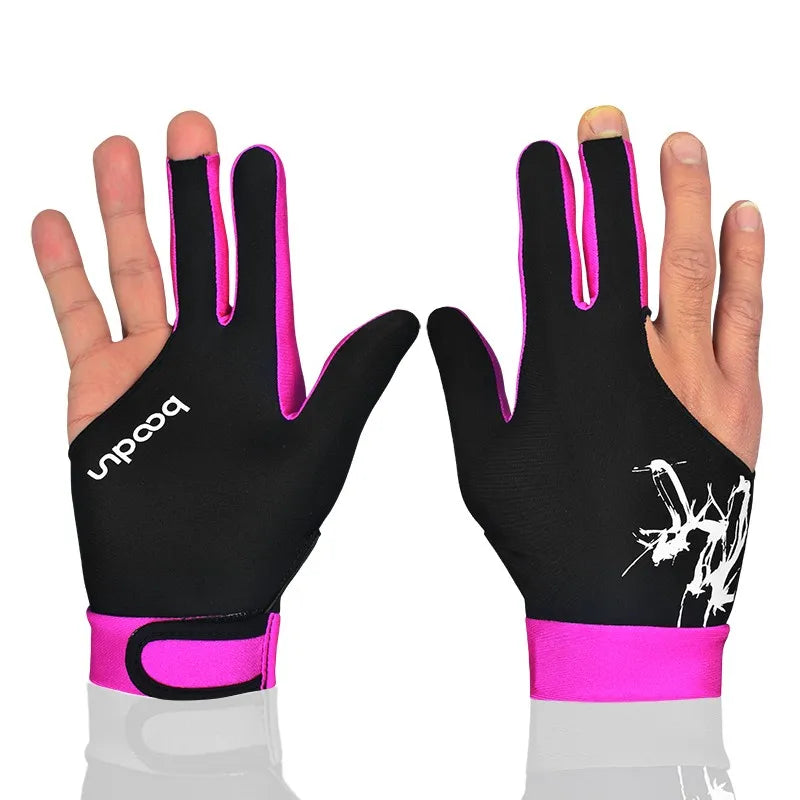 1PCS Breathable Billiard Pool Gloves Spandex Lycra Shooters Carom Snooker Cue 5 Colors Sports Gloves Fits on Left or Right Hand