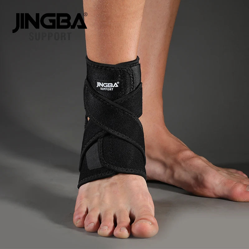 JINGBA SUPPORT 1 PCS Adjustable Compression Ankle Brace Support Protective Sports Ankle Joint Protector Dropshipping