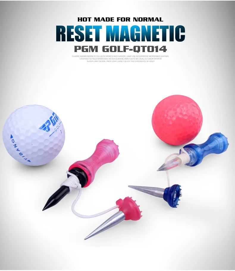Outdoor Sports Golf Magnet Tees Magnetic Tees Step Down Golf Tee with Anchor Keep Golf Ball Tee Holder QT002