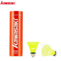 Kawasaki Nylon Ball N350 for Training 6 Pcs Badminton Plastic  Shuttlecock Birdies for Outdoor Training Use Durable Medium Speed