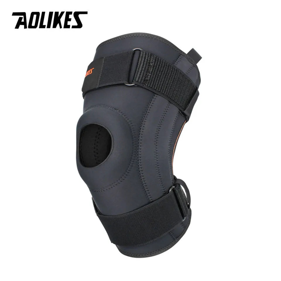 AOLIKES New Knee Brace for Knee Pain with Side Stabilizers Women Men Knee Pad Meniscus Tear Patella Gel Pads Knee Support