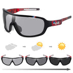 ELAX BRAND Polarized Photochromic UV400 Outdoor Road Cycling Eyewear Sports Cycling Sunglasses Men Women Bike Bicycle Glasses