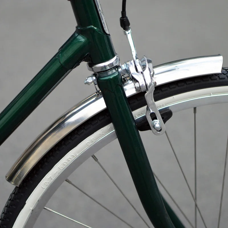 700C Stainless Steel Mudguard City Retro Bike Fender Fixed Gear Bicycle Silver Front Rear Fenders