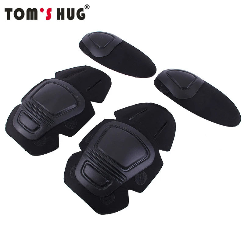 Tom's Hug G2 G3 Frog Suit Knee Pads Tactical Elbow Support Paintball Airsoft Kneepad Interpolated Knee Protector Set