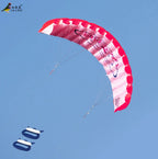 Outdoor Fun Sports Power Dual Line Stunt Parafoil Parachute Rainbow Sports Beach Kite For Beginner