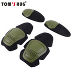 Tom's Hug G2 G3 Frog Suit Knee Pads Tactical Elbow Support Paintball Airsoft Kneepad Interpolated Knee Protector Set