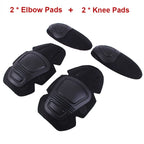 Tom's Hug G2 G3 Frog Suit Knee Pads Tactical Elbow Support Paintball Airsoft Kneepad Interpolated Knee Protector Set