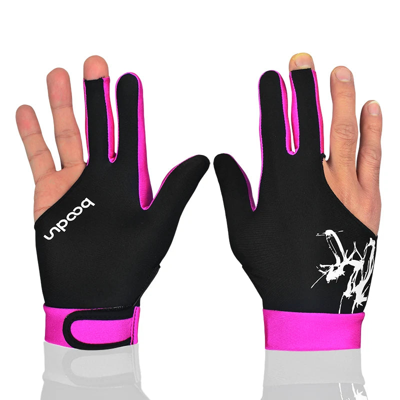 1PCS Breathable Billiard Pool Gloves Spandex Lycra Shooters Carom Snooker Cue 5 Colors Sports Gloves Fits on Left or Right Hand