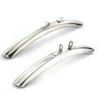 700C Stainless Steel Mudguard City Retro Bike Fender Fixed Gear Bicycle Silver Front Rear Fenders