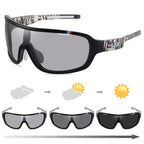 ELAX BRAND Polarized Photochromic UV400 Outdoor Road Cycling Eyewear Sports Cycling Sunglasses Men Women Bike Bicycle Glasses