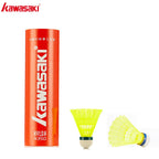 Kawasaki Nylon Ball N350 for Training 6 Pcs Badminton Plastic  Shuttlecock Birdies for Outdoor Training Use Durable Medium Speed