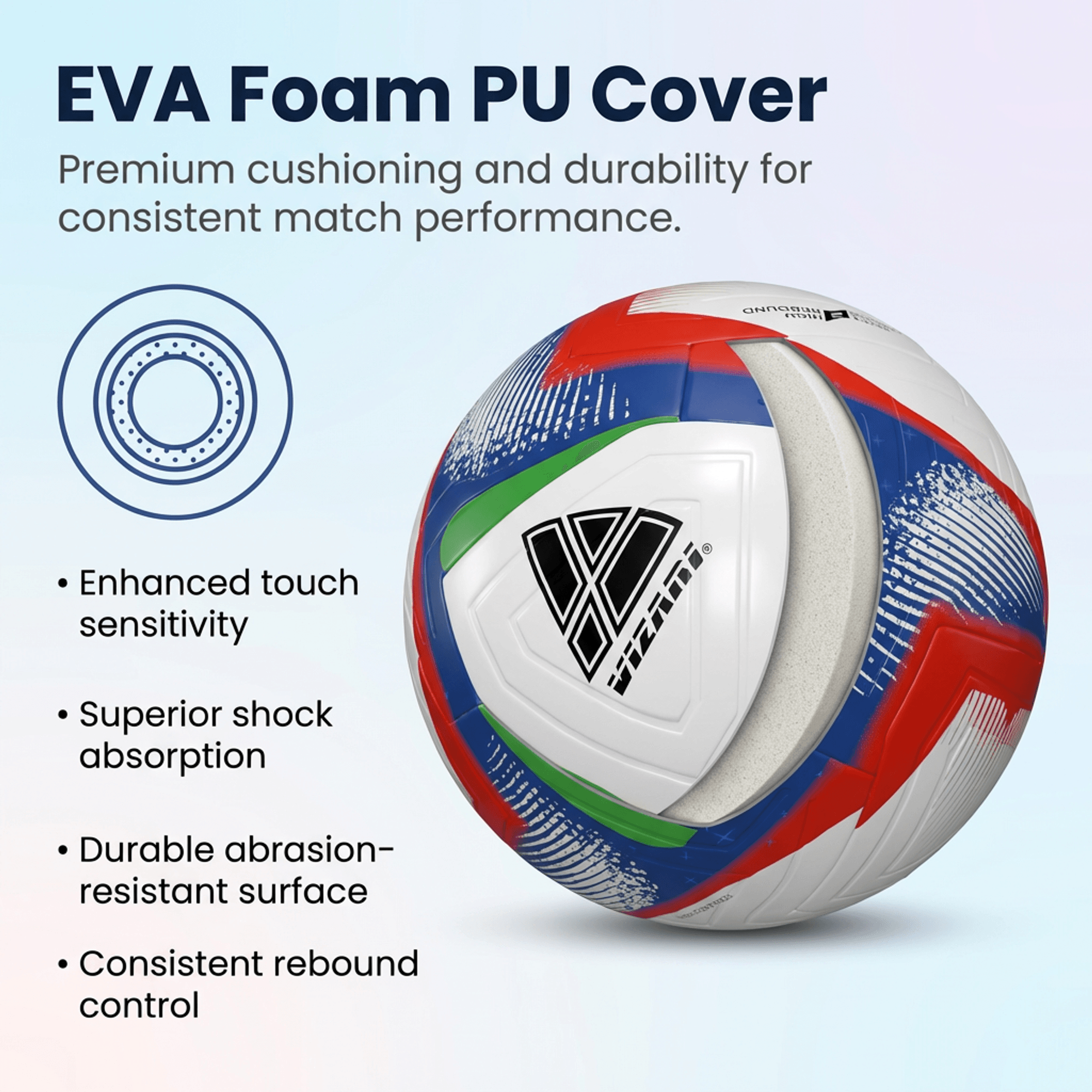 Vizari Eterna NFHS Size 5 Soccer Ball
