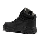 ROCKROOSTER Avalon Black 6 Inch Zip-sided Composite toe Leather Work Boots CP213BK