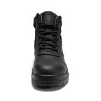 ROCKROOSTER Avalon Black 6 Inch Zip-sided Composite toe Leather Work Boots CP213BK