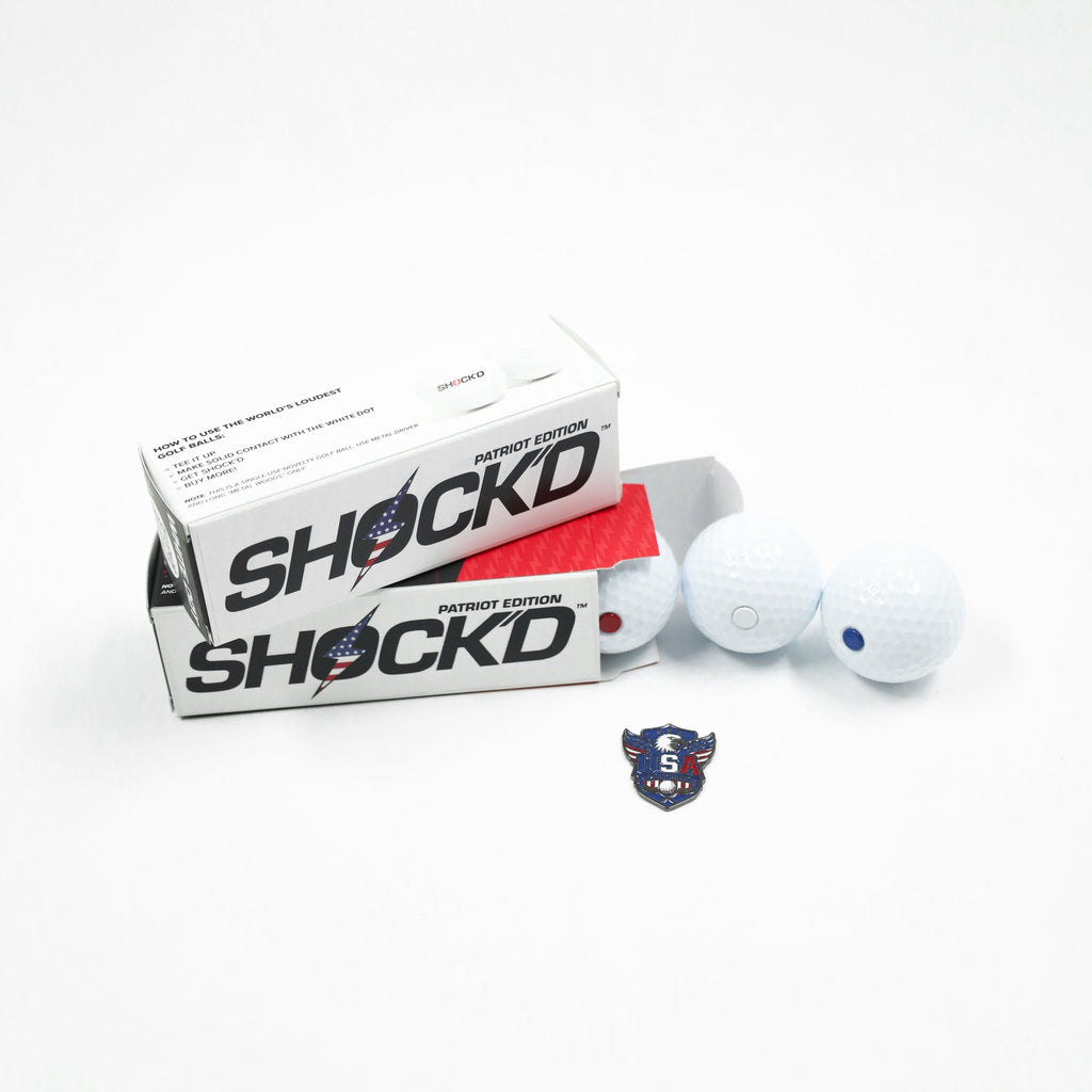 SHOCK'D Golf Balls - Patriot Edition