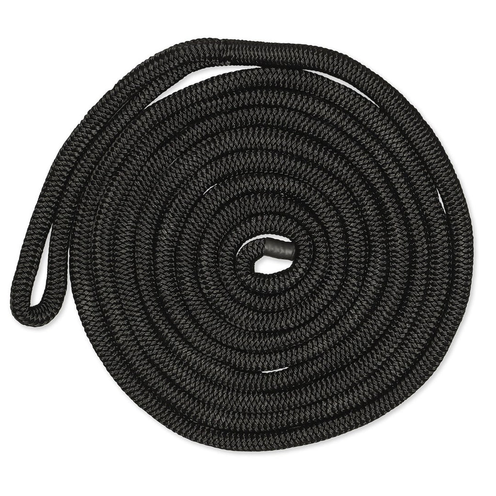 1/2In-15Ft Dblbrd Cmp Dockline Blk