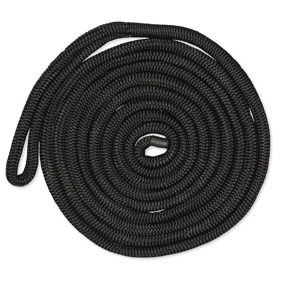 1/2In-15Ft Dblbrd Cmp Dockline Blk