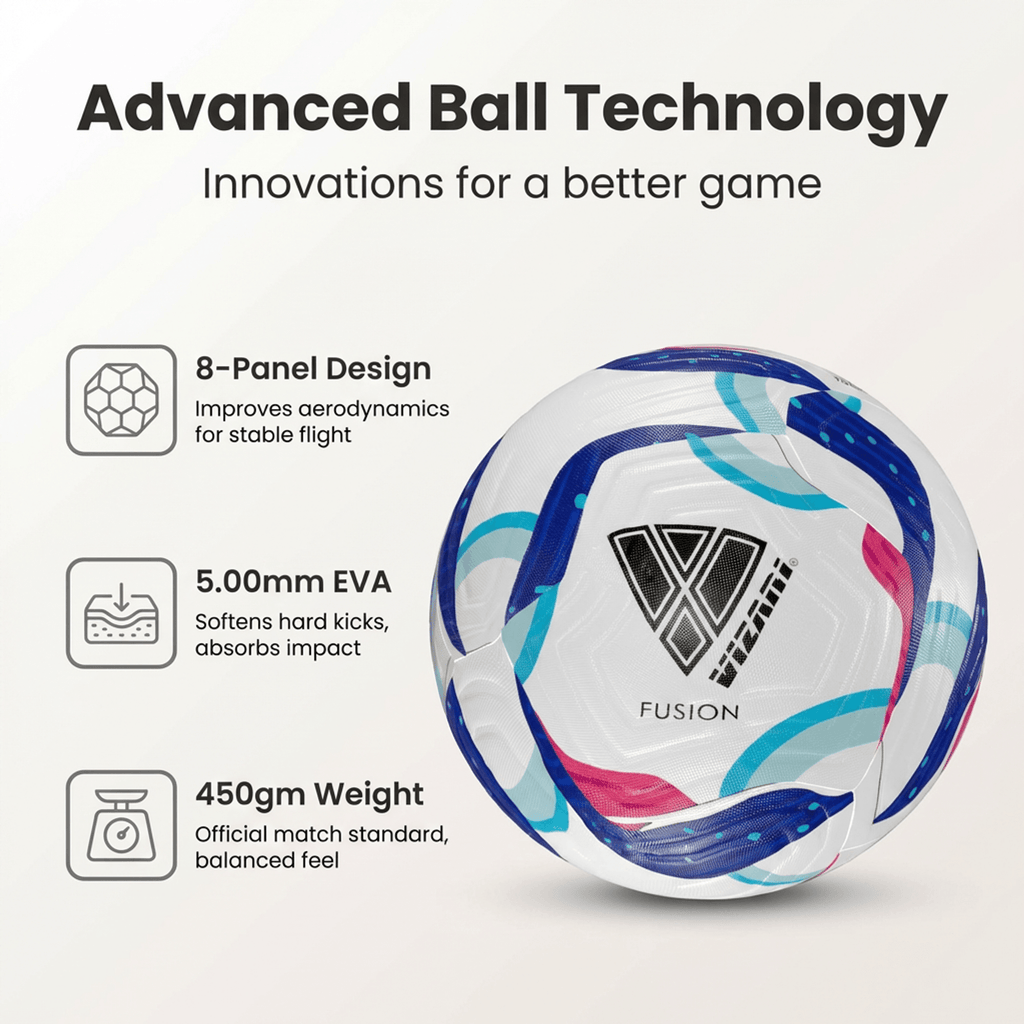 Vizari Fusion Soccer Ball – Size 4 & 5
