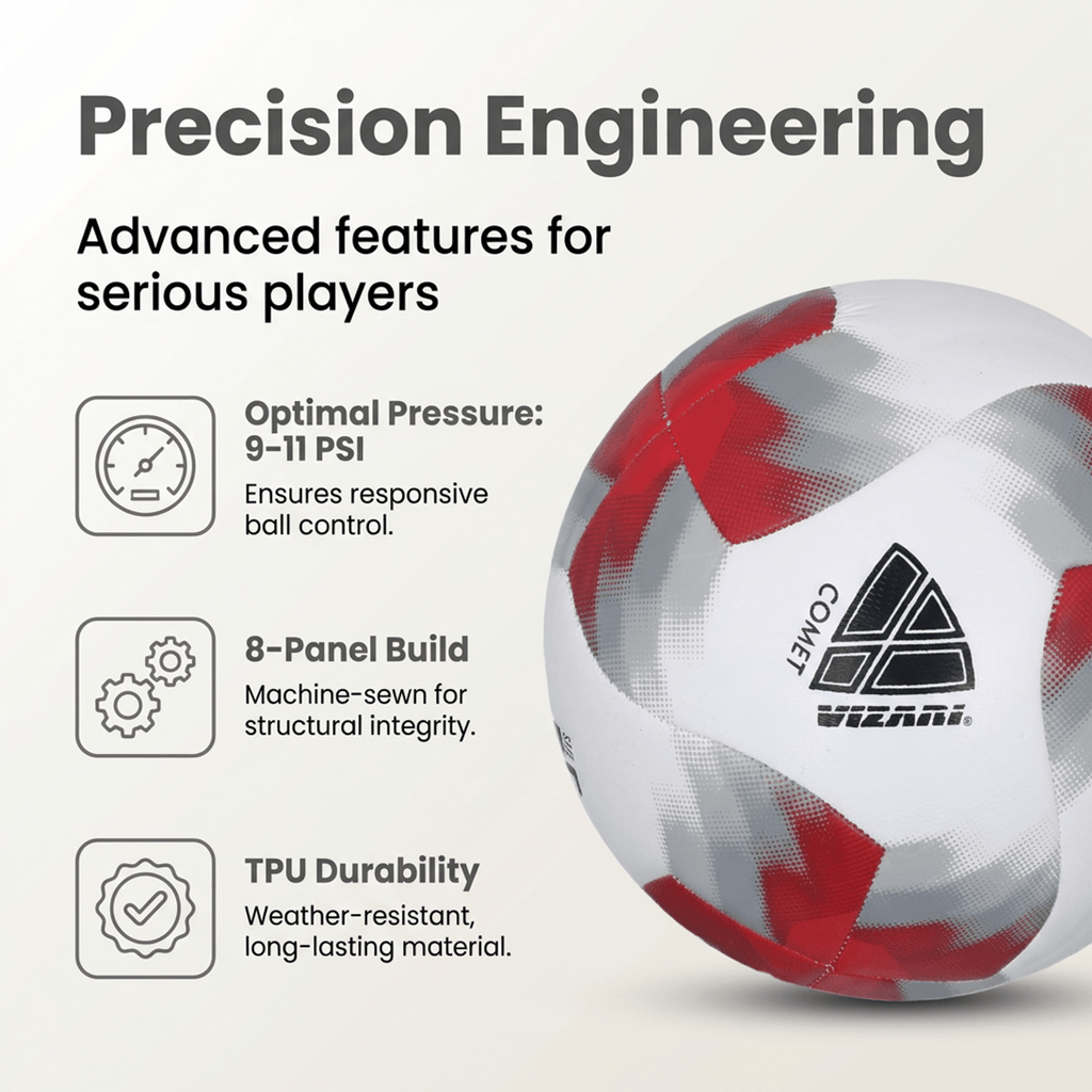 Vizari Comet Red Soccer Ball
