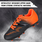 Liga Firm Ground Soccer Shoes -Black/Orange - Vizari Sports