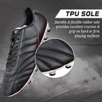 Classico Junior Firm Ground Soccer Shoes -Black/White - Vizari Sports