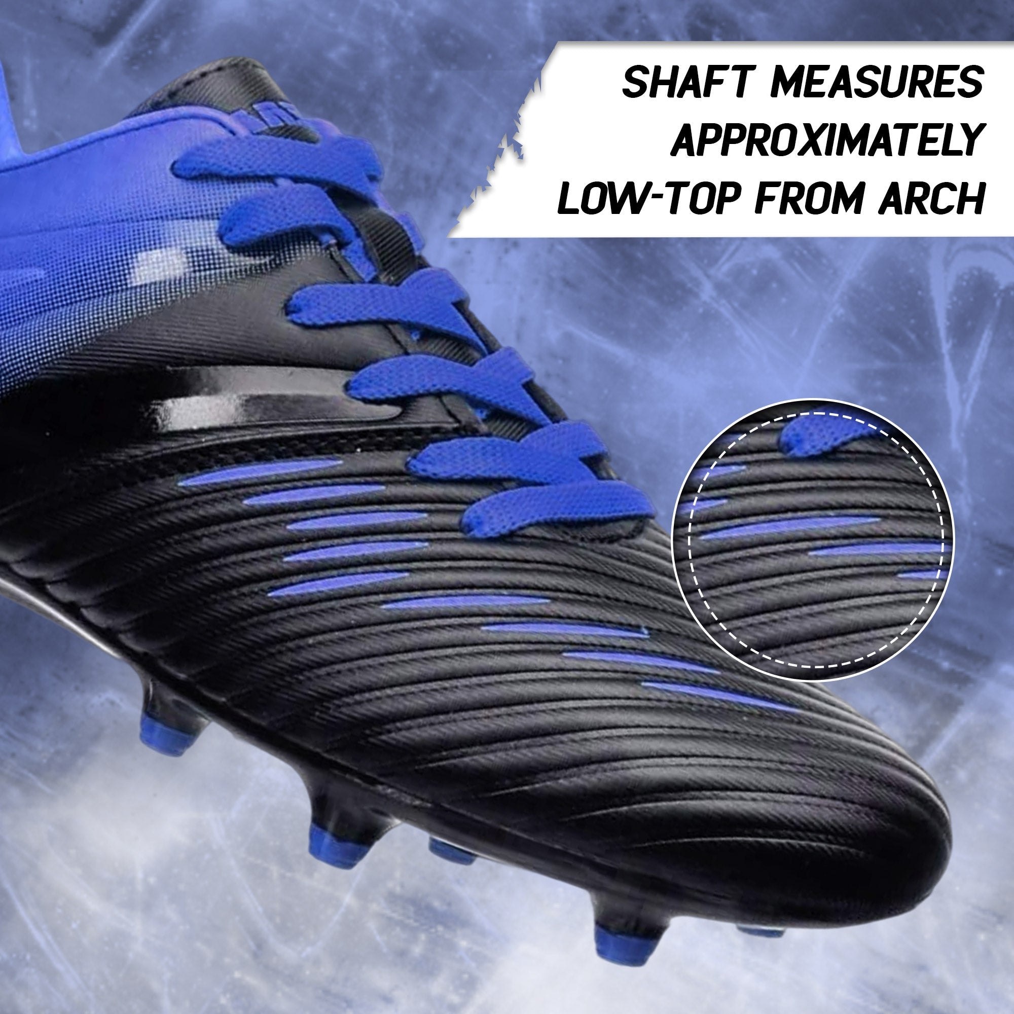 Liga Firm Ground Soccer Shoes -Blue/Black - Vizari Sports