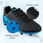 Vizari Santos Firm Ground Soccer Shoes – Black/Sky Blue