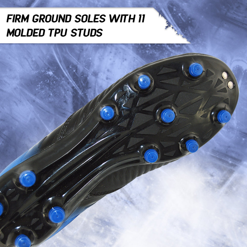 Liga Firm Ground Soccer Shoes -Blue/Black - Vizari Sports