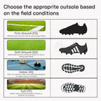Tesoro Junior Firm Ground Soccer Cleats - Black/White - Vizari Sports