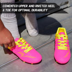 Liga Firm Ground Soccer Shoes -Pink/Yellow - Vizari Sports