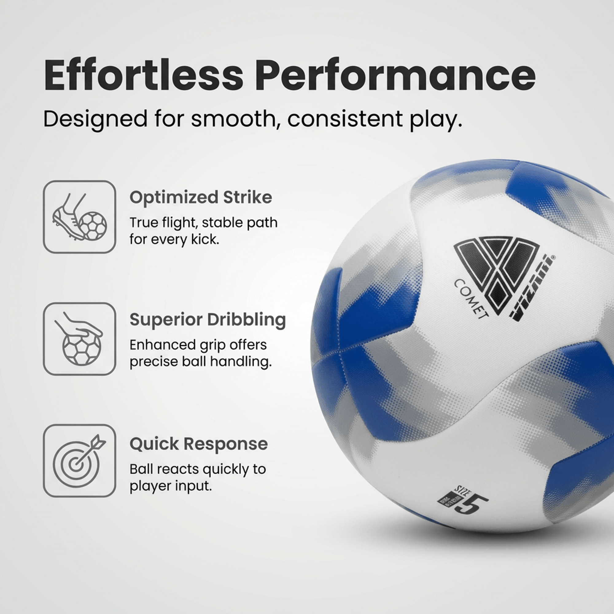 Vizari Comet Soccer Ball – Blue