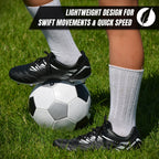 Valencia Firm Ground Soccer Cleats - Black/White - Vizari Sports