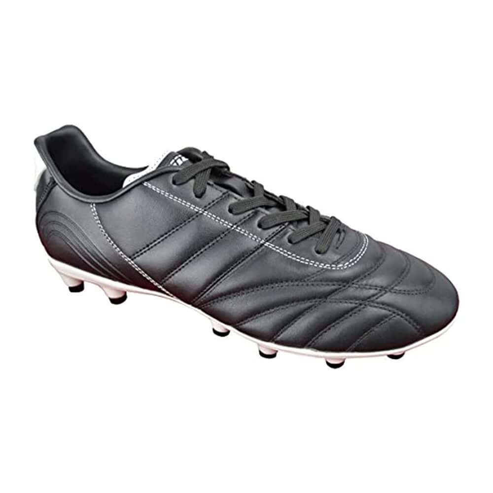 Vizari Classico Junior Firm Ground Soccer Shoes – Black/White