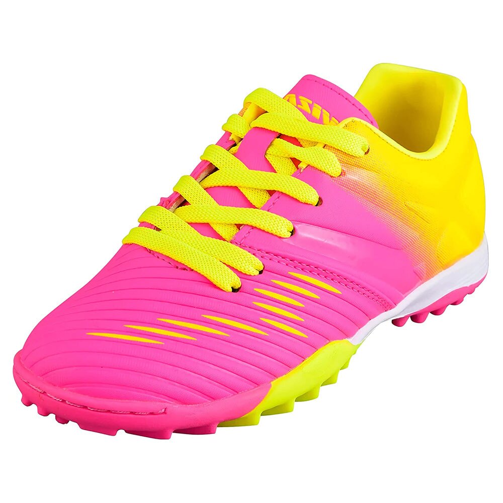 Vizari Liga Turf Soccer Shoes – Pink/Yellow