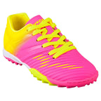 Vizari Liga Turf Soccer Shoes – Pink/Yellow