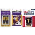 NBA Los Angeles Lakers 3 Different Licensed Trading Card Team Sets