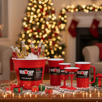 Redcupliving Cheers Essential Holiday Bundle 8-Piece Reusable Party Drinkware Set