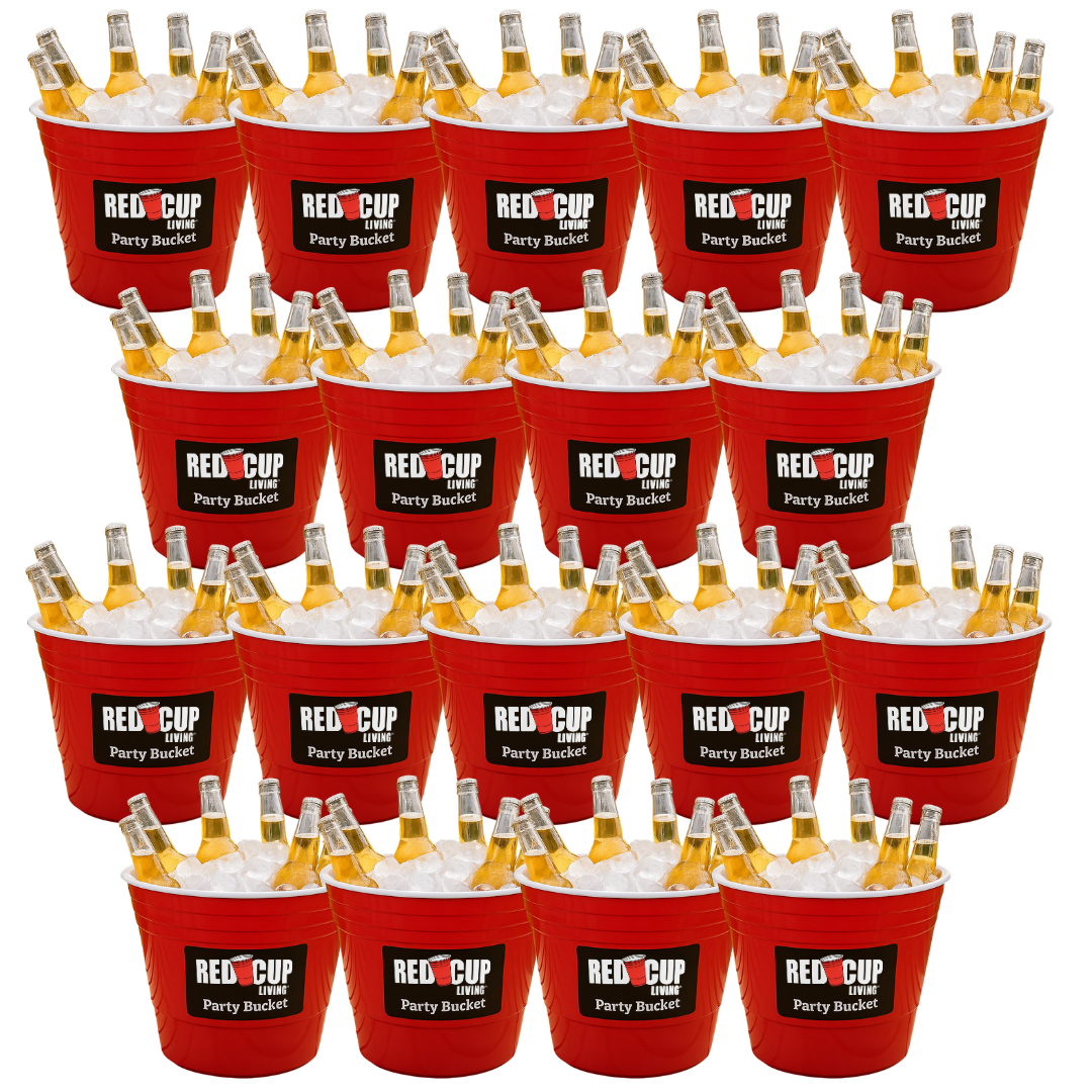 Reusable Red Party Ice Bucket