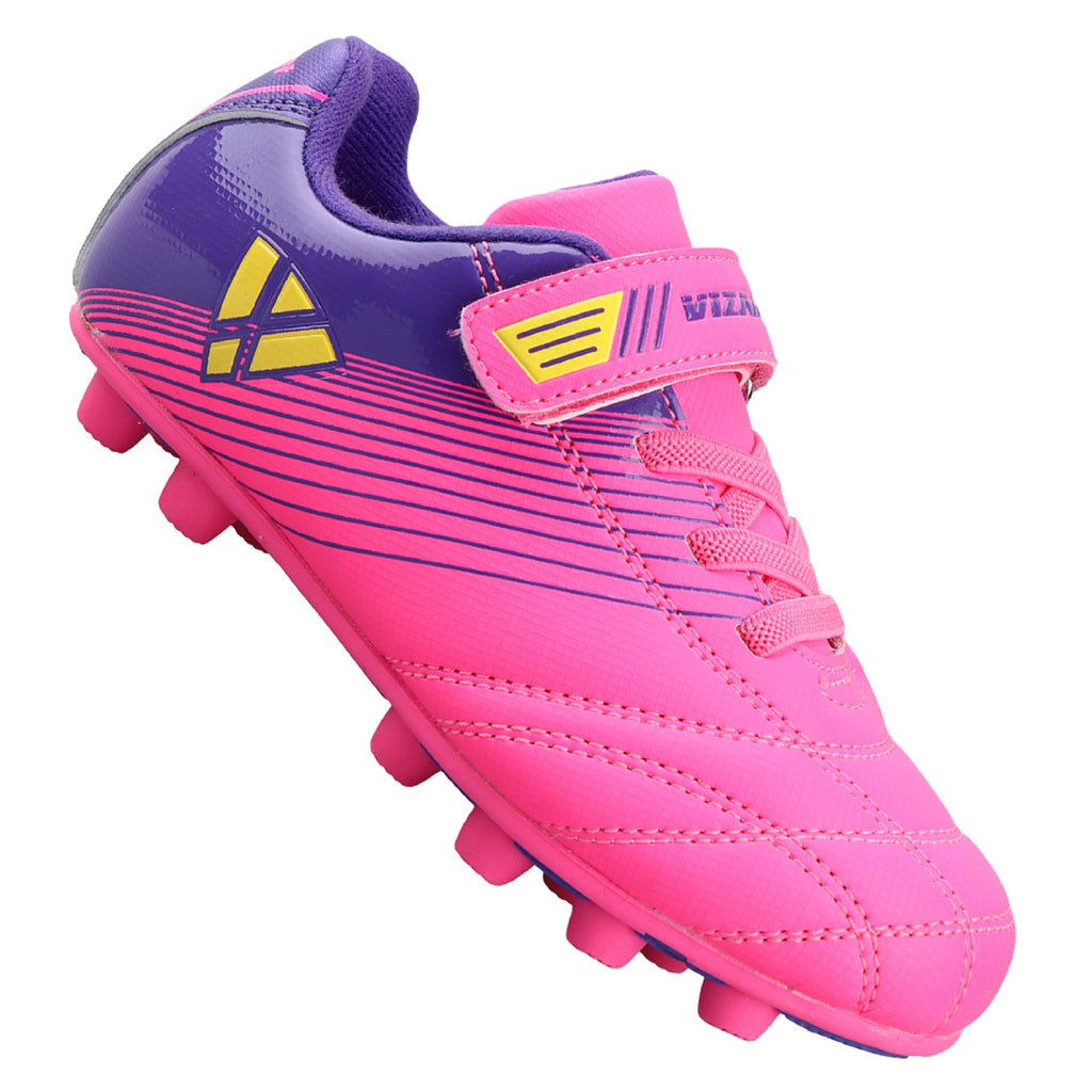 Vizari Loma Velcro Firm Ground Soccer Cleats - PInk/Purple