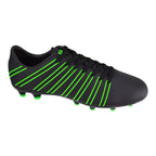 Vizari Madero Adult Firm Ground Soccer Cleats – Black/Green
