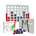 Bolaball 4 in a Row Game - Giant Wooden Outdoor & Indoor Game for Kids & Adults, White, Model 317583