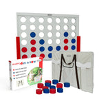Bolaball 4 in a Row Game - Giant Wooden Outdoor & Indoor Game for Kids & Adults, White, Model 317583