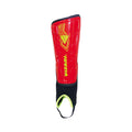 Malaga Soccer Shin Guard with Adjustable Straps-Red - Vizari Sports