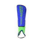 Malaga Soccer Shin Guard with Adjustable Straps-Blue/Green - Vizari Sports