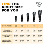Vizari Malaga Soccer Shin Guards for Youth & Adults -Lightweight Ankle Protection – Green